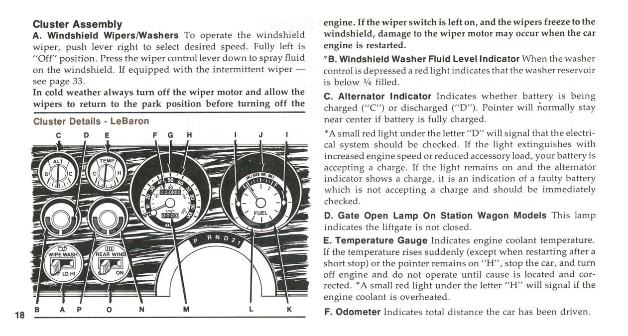 1978 Chrysler Owners Manual Page 85